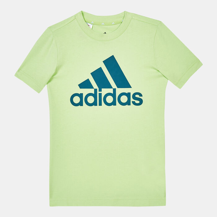 adidas Kids' Big Logo T-Shirt Green image number 0