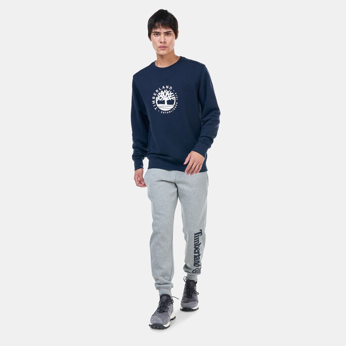 Timberland Men's Refibra™ Technology Crew Sweatshirt Blue Timberland Men's Refibra™ Technology Crew Sweatshirt Blue image number 2