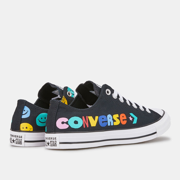 Converse Chuck Taylor All Star Happy Faces Low Top Unisex Shoe Black Converse Chuck Taylor All Star Happy Faces Low Top Unisex Shoe Black image number 2