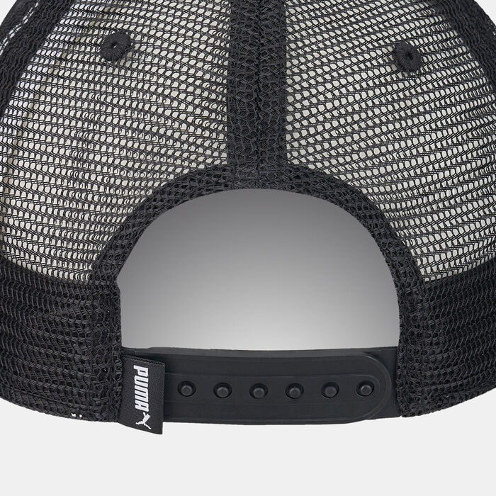 PUMA Men's Logo Trucker Hat Black image number 1