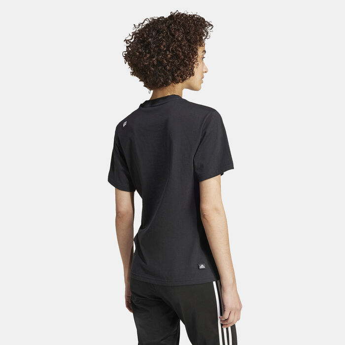 adidas Women's Remoji Graphic T-Shirt Black adidas Women's Remoji Graphic T-Shirt Black image number 1