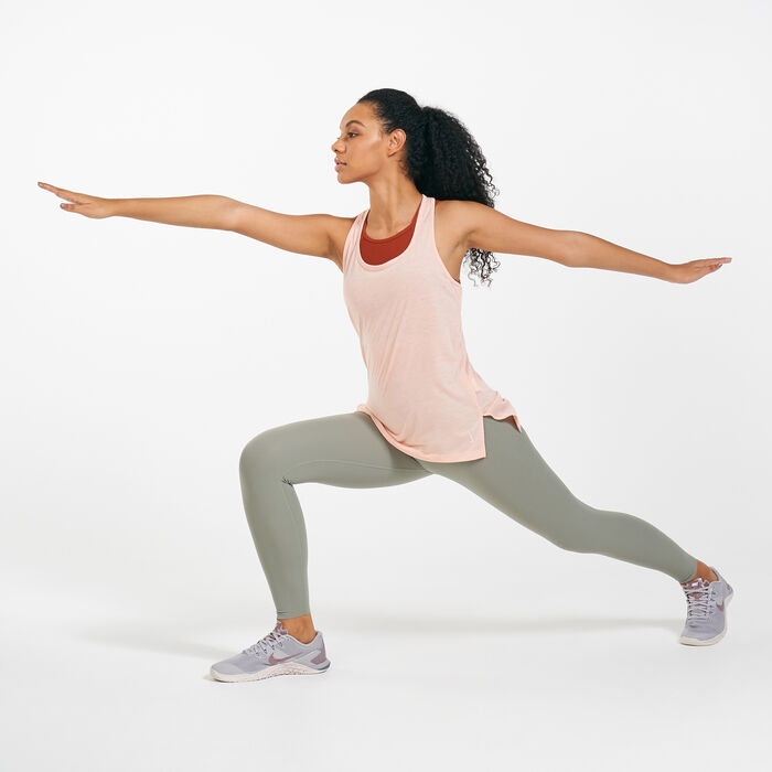 Nike Women's Yoga Tank Top Orange image number 2