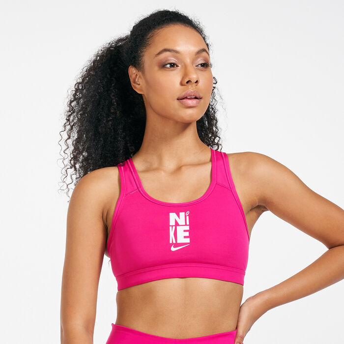 Nike Women's Icon Clash Swoosh Hybrid Sports Bra Red Nike Women's Icon Clash Swoosh Hybrid Sports Bra Red image number 0