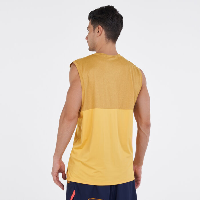 Nike Men's Pro Dri-FIT Sport Clash Tank Top yellow Nike Men's Pro Dri-FIT Sport Clash Tank Top yellow image number 1