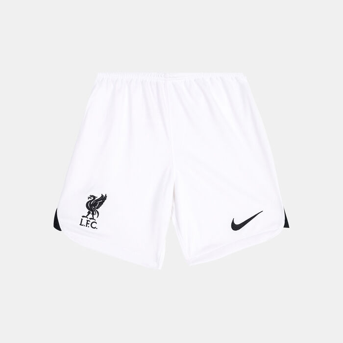 Nike Kids' Dri-FIT Liverpool F.C. Stadium Away Football Shorts - 2022/23 (Older Kids) White Nike Kids' Dri-FIT Liverpool F.C. Stadium Away Football Shorts - 2022/23 (Older Kids) White image number 0