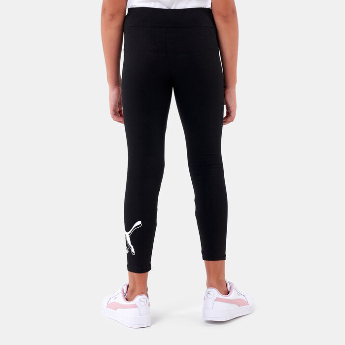 PUMA Kids' POWER Logo Leggings Black image number 1