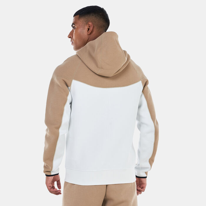 Nike Men's Sportswear Tech Fleece Windrunner Full-Zip Hoodie Beige image number 1