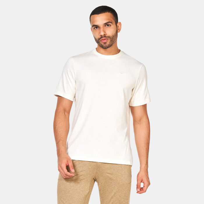Nike Men's Primary Dri-FIT Training T-Shirt Ivory Nike Men's Primary Dri-FIT Training T-Shirt Ivory image number 0