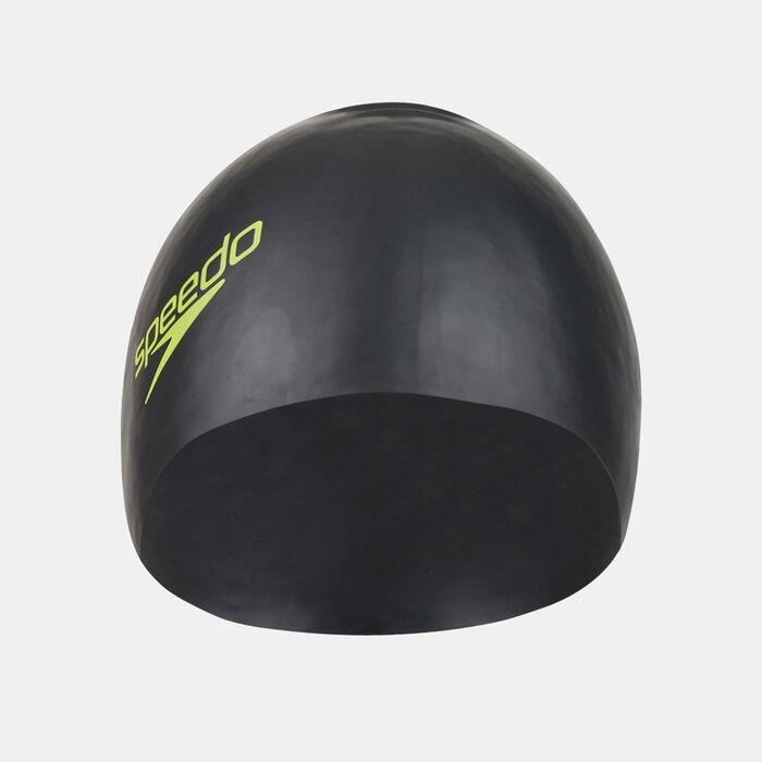 Speedo Kids' Long Hair Swim Cap Black image number 0