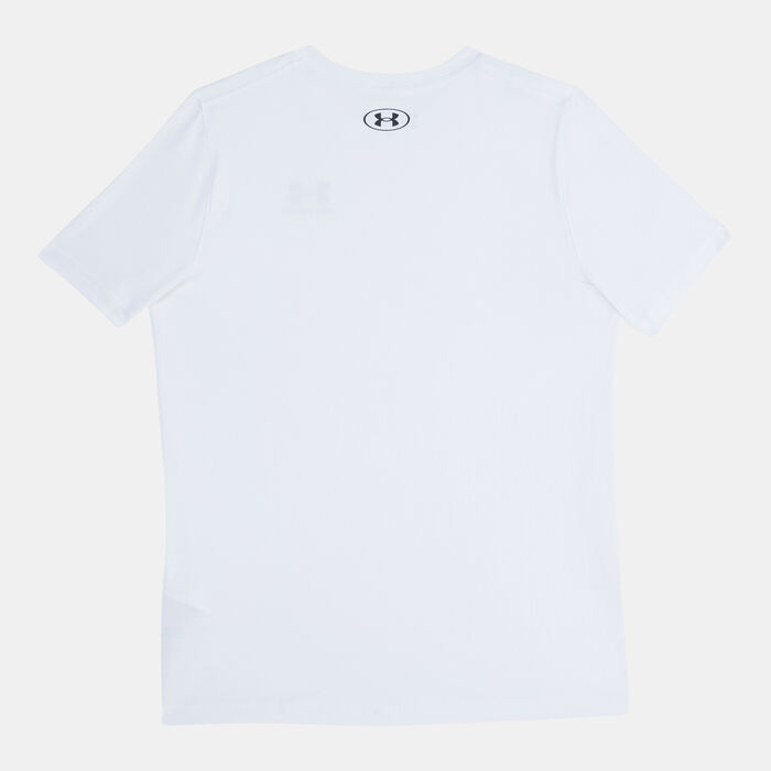 Under Armour Kids' UA Essential Cotton T-Shirt White Under Armour Kids' UA Essential Cotton T-Shirt White image number 1