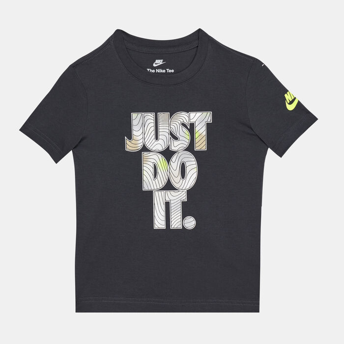 Nike Kids' Just Do It Illuminate T-Shirt (Younger Kids) Grey Nike Kids' Just Do It Illuminate T-Shirt (Younger Kids) Grey image number 0