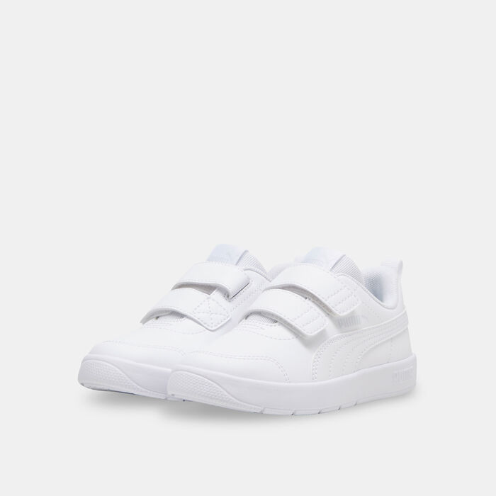 PUMA Kids' Courtflex V3 Velcro Shoes White PUMA Kids' Courtflex V3 Velcro Shoes White image number 1