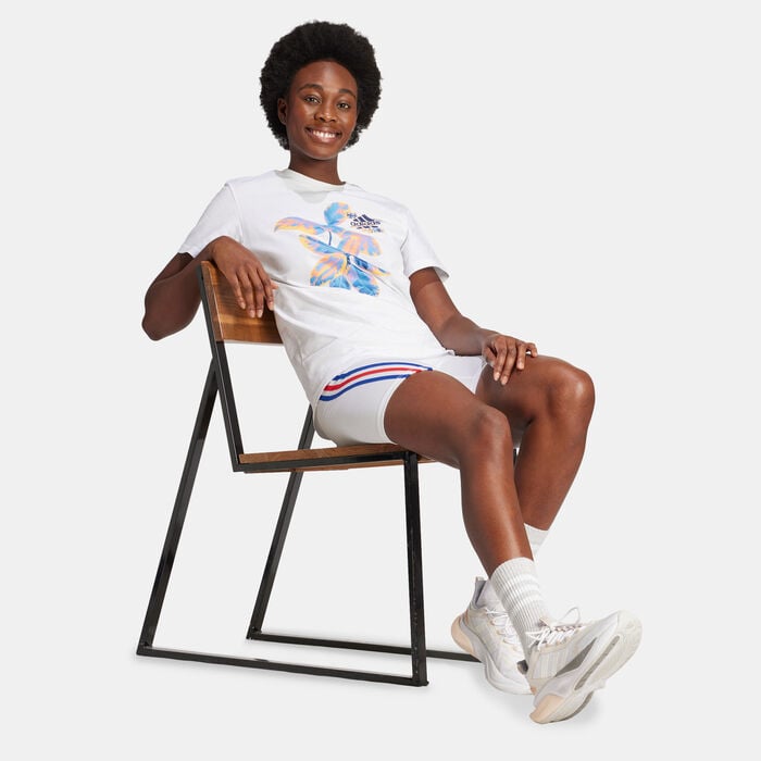 adidas Women's Beach Graphic T-Shirt White adidas Women's Beach Graphic T-Shirt White image number 2