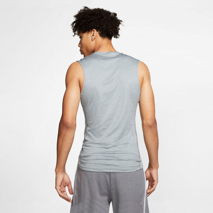Nike Men's Pro Tank Top Grey image number 1