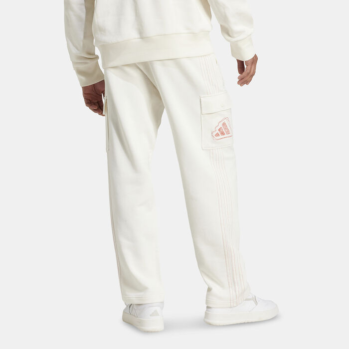 adidas Men's ALL SZN Graphic Seasonal Pants White adidas Men's ALL SZN Graphic Seasonal Pants White image number 1