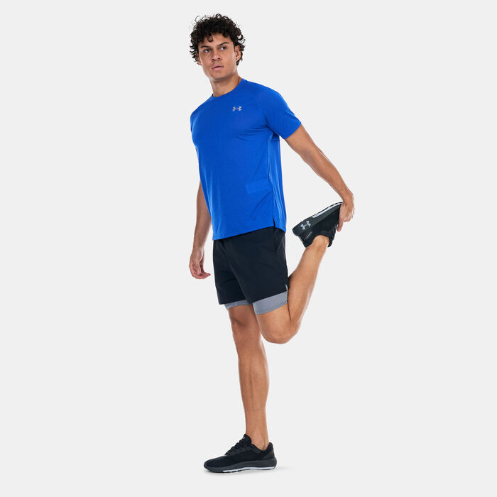 Under Armour Men's Streaker Run T-Shirt Blue Under Armour Men's Streaker Run T-Shirt Blue image number 2