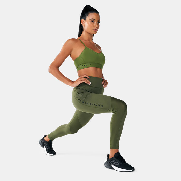 adidas Women’s Karlie Kloss Yoga Flow Leggings Green adidas Women’s Karlie Kloss Yoga Flow Leggings Green image number 2