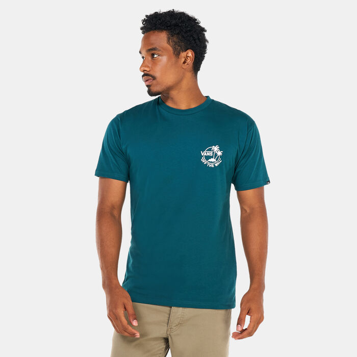 Vans Men's Classic Mini Dual Palm II T-Shirt Green Vans Men's Classic Mini Dual Palm II T-Shirt Green image number 0