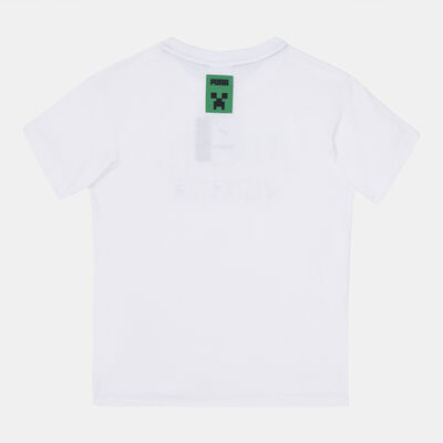 PUMA Kids' x Minecraft Relaxed T-Shirt White