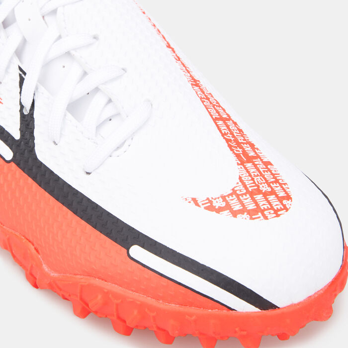 Nike Kids' Phantom GT2 Academy Turf Ground Football Shoe White image number 4