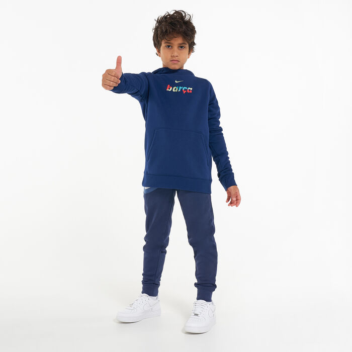 Nike Kids' F.C. Barcelona Football Hoodie Blue Nike Kids' F.C. Barcelona Football Hoodie Blue image number 2