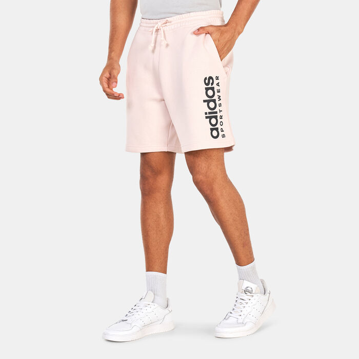 adidas Men's All SZN Fleece Graphic Shorts Beige adidas Men's All SZN Fleece Graphic Shorts Beige image number 0