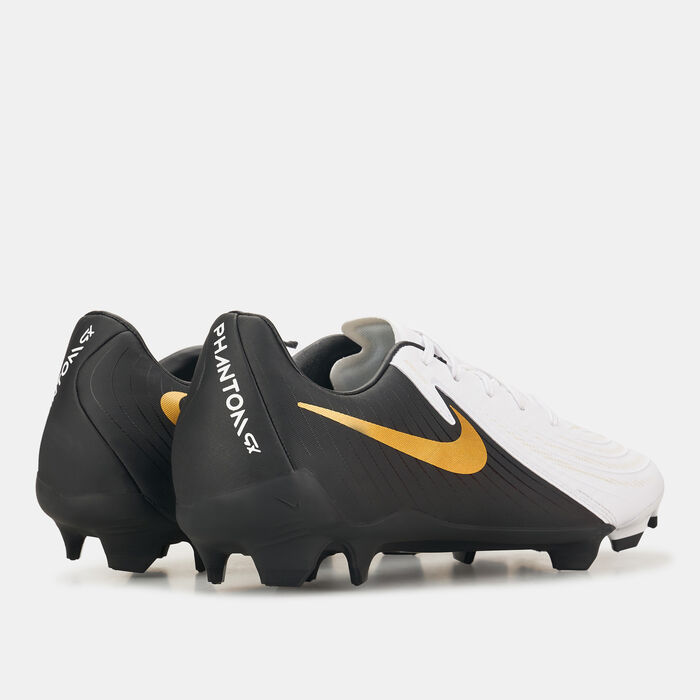 Nike Men's Phantom GX 2 Academy Firm Ground/Multi-Ground Football Shoes White image number 2