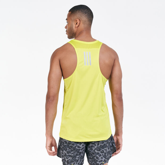 adidas Men's Own The Run Tank Top White adidas Men's Own The Run Tank Top White image number 1