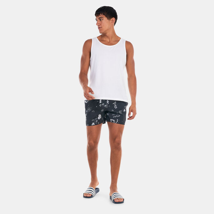 adidas Men's Brand Love CLX Short-Length Swim Shorts Black adidas Men's Brand Love CLX Short-Length Swim Shorts Black image number 2