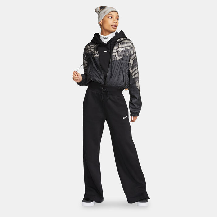 Nike Women's Sportswear Phoenix Fleece Wide-Leg Sweatpants Black Nike Women's Sportswear Phoenix Fleece Wide-Leg Sweatpants Black image number 2