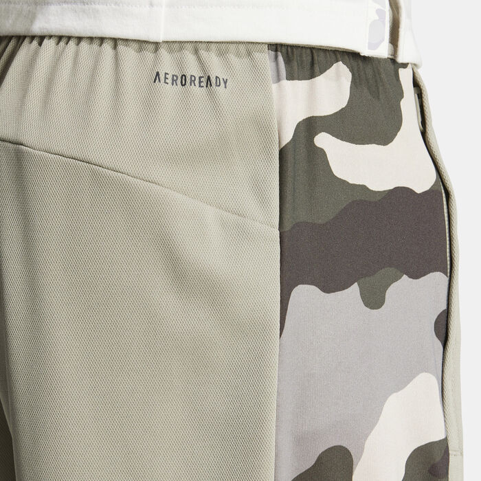 adidas Men's Train Essentials Camo Training Shorts Green adidas Men's Train Essentials Camo Training Shorts Green image number 3