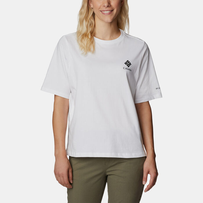 Columbia Women's North Cascades T-Shirt White Columbia Women's North Cascades T-Shirt White image number 0