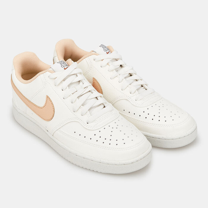 Nike Women's Court Vision Low Next Nature Shoes White Nike Women's Court Vision Low Next Nature Shoes White image number 1