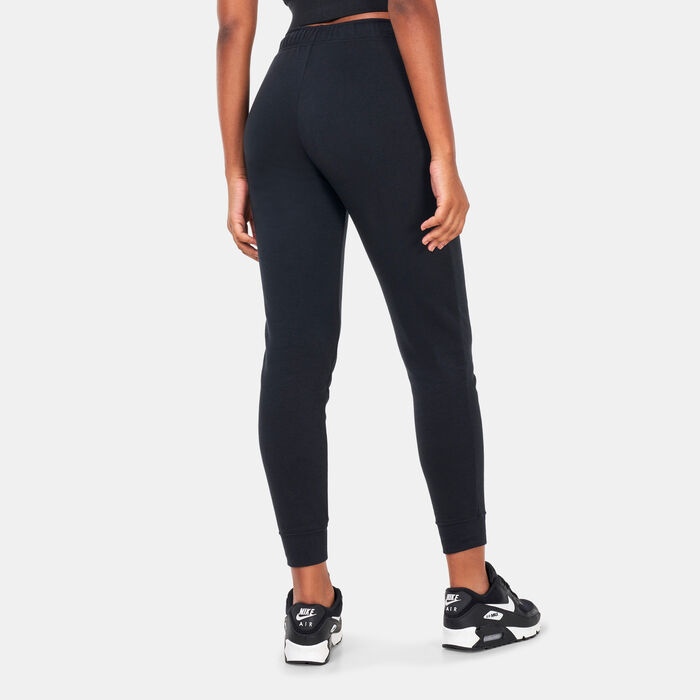 Nike Women's Sportswear Club Fleece Mid-Rise Sweatpants Black Nike Women's Sportswear Club Fleece Mid-Rise Sweatpants Black image number 1