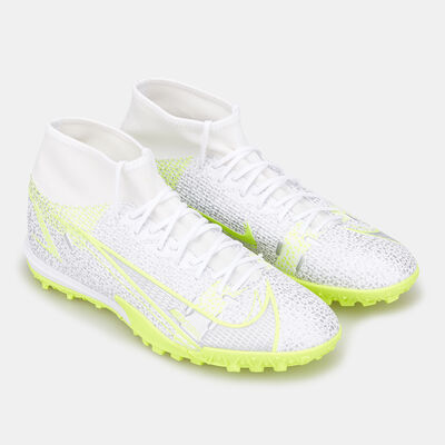 Nike Mercurial Superfly 8 Academy TF Turf Football Shoe White Nike Mercurial Superfly 8 Academy TF Turf Football Shoe White