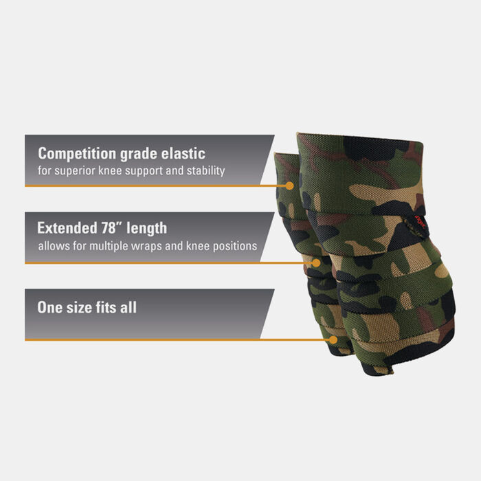 Harbinger Red Line Knee Wraps (One Size) Multi Harbinger Red Line Knee Wraps (One Size) Multi image number 3