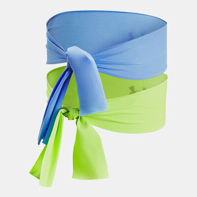 Under Armour Women's Logo Training Headband (2 Pieces) Blue Under Armour Women's Logo Training Headband (2 Pieces) Blue