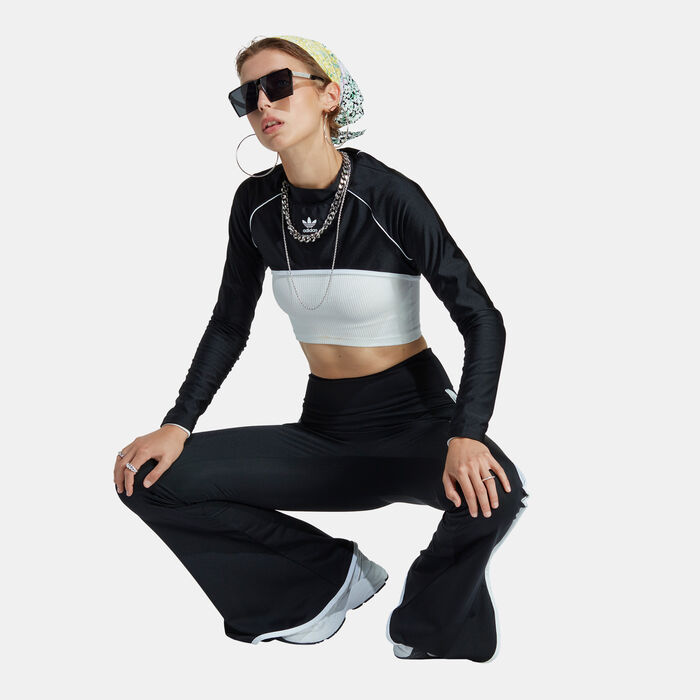 adidas Originals Women's Always Original Flared Leggings Black adidas Originals Women's Always Original Flared Leggings Black image number 2