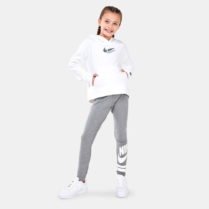 Nike Kids' Sportswear Fleece Hoodie (Older Kids) White image number 2