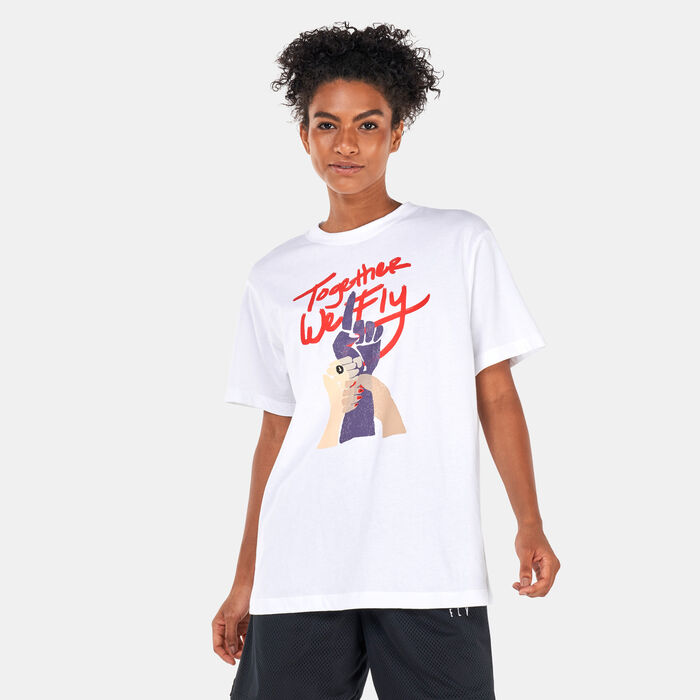 Nike Women's Swoosh Fly T-Shirt White Nike Women's Swoosh Fly T-Shirt White image number 0