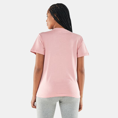 adidas Women's Essentials Logo Print T-Shirt Pink