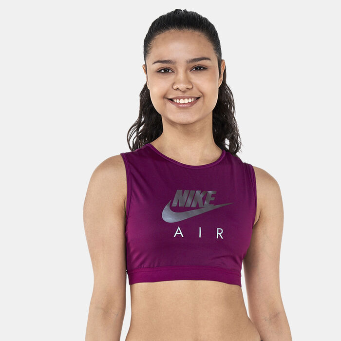 Nike Women's Air Dri-FIT Swoosh Sports Bra Red Nike Women's Air Dri-FIT Swoosh Sports Bra Red image number 0