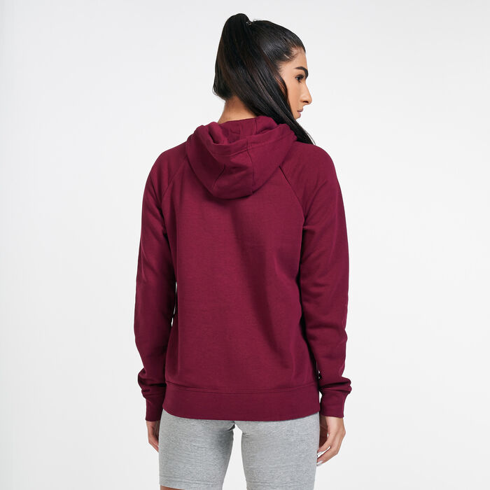 Nike Women's Sportswear Essential Pullover Hoodie Red Nike Women's Sportswear Essential Pullover Hoodie Red image number 1
