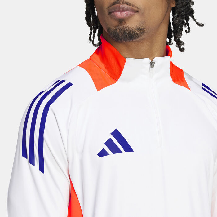 adidas Men's Tiro 24 Competition 1/4-Zip Football Top White image number 3
