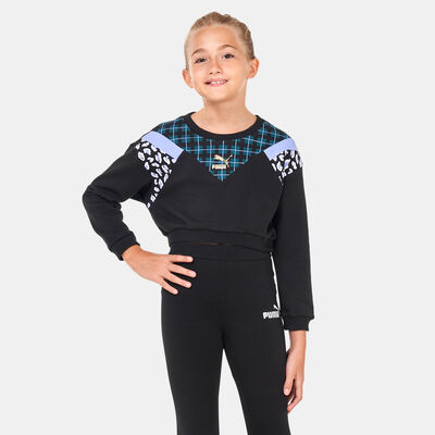 PUMA Kids' Classics '90s Prep Sweatshirt Black PUMA Kids' Classics '90s Prep Sweatshirt Black