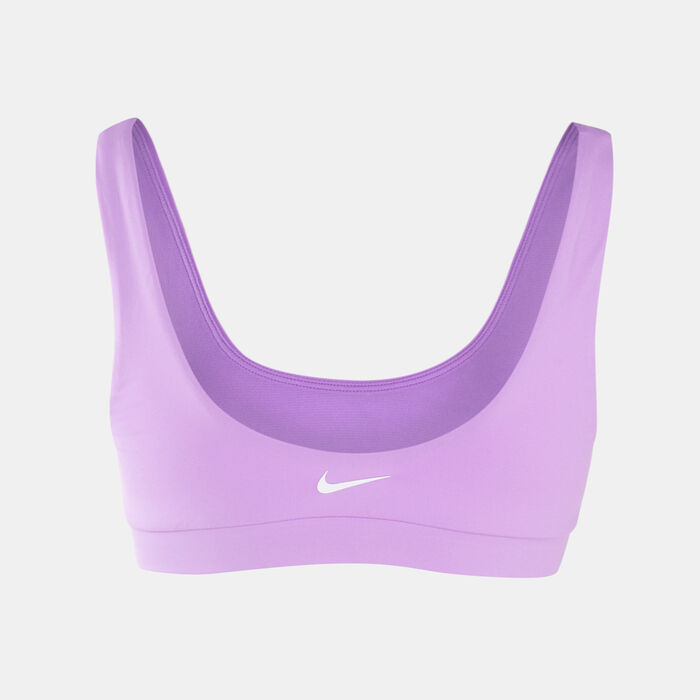 Nike Swim Women's Grid Bikini Top Pink Nike Swim Women's Grid Bikini Top Pink image number 1