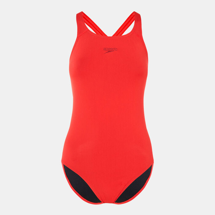 Speedo Women's Eco Endurance+ Medalist Swimsuit Red Speedo Women's Eco Endurance+ Medalist Swimsuit Red image number 0