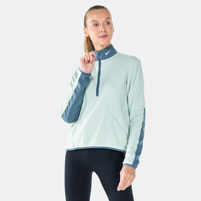 Nike Golf Women's Golf Therma-FIT Victory 1/2-Zip Golf Top Black Nike Golf Women's Golf Therma-FIT Victory 1/2-Zip Golf Top Black