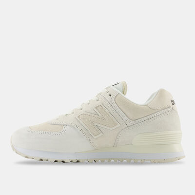 New Balance Women's 574+ Shoes Beige New Balance Women's 574+ Shoes Beige