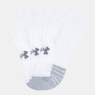 Under Armour HeatGear® No-Show Socks (3 Pack) White